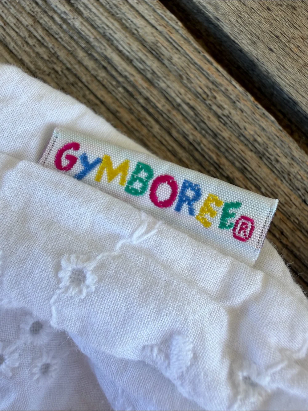Vintage Gymboree Rainbow Tag White Eyelet Lace Bubble Bloomer Shorts X-Small GUC